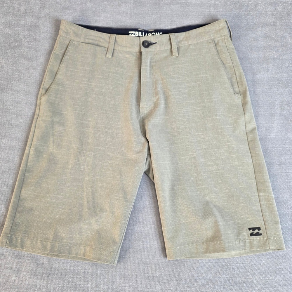Billabong Crossfire Submersibles Hybrid Shorts Mens 32 Khaki 4-Way Stretch Surf